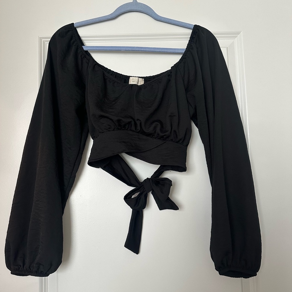 Black Long Sleeve Women's Top